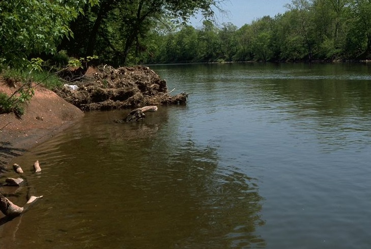 The American Cyanamid site sits on the banks of the Raritan River.