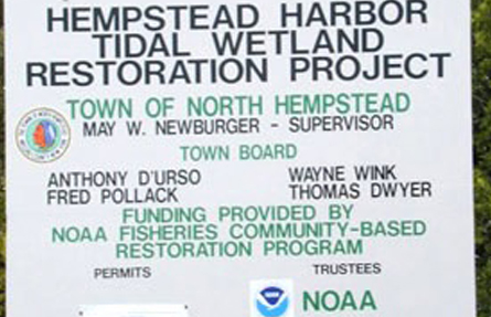 Hempstead Harbor successfully restored its salt marsh a few years ago, and will use the funds to remove invasive plants as part of its long term management efforts.