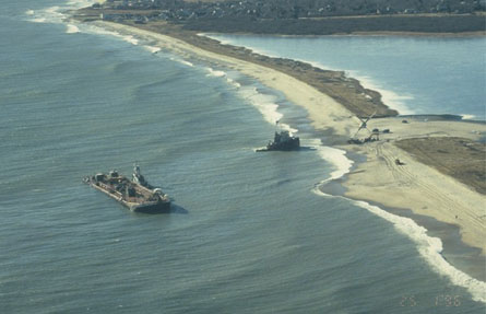 In 1996, the tank barge North Cape and the tugboat Sandia grounded off the coast of Rhode Island resulting the worst oil spill in the state's history.