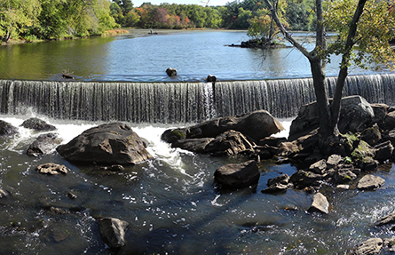 The Talbot Mills Dam in Billerica, Massachusetts, has been in this location since 1711.