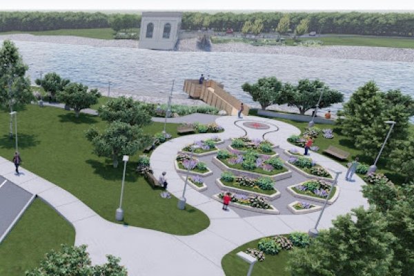 a rendering of a park project