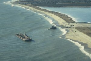 In 1996, the tank barge North Cape and the tugboat Sandia grounded off the coast of Rhode Island resulting the worst oil spill in the state's history.